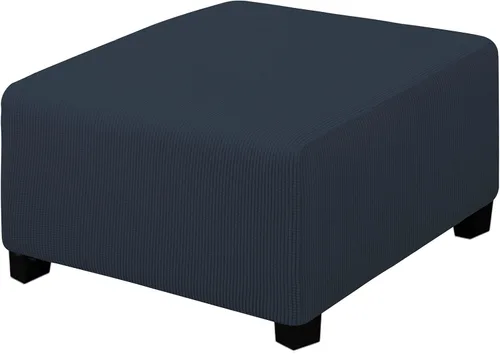 Miniatura 130 de Easy-Going Funda Elástica para Otomana Taburete de Almacenamiento Plegable Protector de Muebles Funda Rectangular Suave con Parte Inferior Elástica