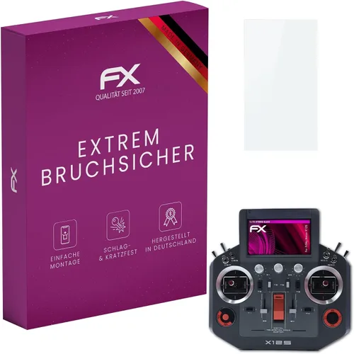 Miniatura 10 de atFoliX Película protectora de pantalla compatible con FrSky Horus X12S, película protectora FX ultra transparente (3X)