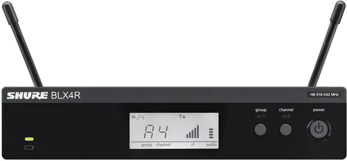 Miniatura 6 de Shure BLX4 Receptor de Canal Único - para uso con Sistemas Inalámbricos BLX, Transmisor Vendido por Separado Banda H9 (BLX4=-H9)