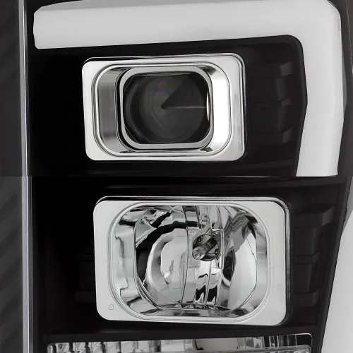Miniatura 3 de AKKON - Para Ford F250 F350 F450 F550 Superduty 2011-2016, faros LED de tubo negro proyector, juego de pilotos conductor+pasajero