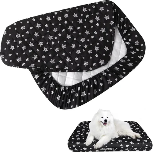 Miniatura 20 de Fundas impermeables de repuesto para cama de perro, lavables y fáciles de quitar, funda acolchada silenciosa para cama de mascotas, bonito estampado