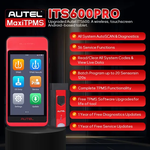 Miniatura 2 de Autel MaxiTPMS ITS600Pro TPMS Herramienta de programación con TPMS completo, versión actualizada de TS508 TS608 MK808TS ITS600 Funciones completas