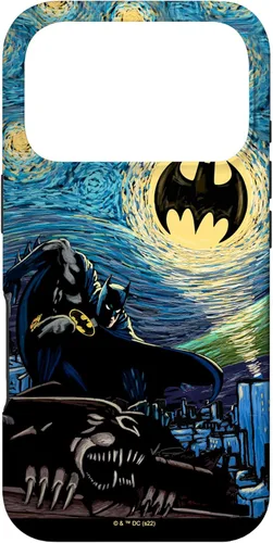 Miniatura 29 de Funda de pintura estilo noche estrellada de Batman para iPhone 13 DC Comics