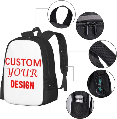 Miniatura 4 de Mochila personalizada Mochila personalizada Hombro de gran capacidad Agregue su propio nombre Mochila de viaje
