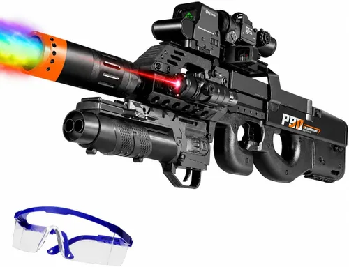 Miniatura 9 de Gel Splat Blaster - Tamaño grande de 32 pulgadas - Luz LED - Accesorios ricos - Modo automático y manual - Batería recargable modular de 7.4 V