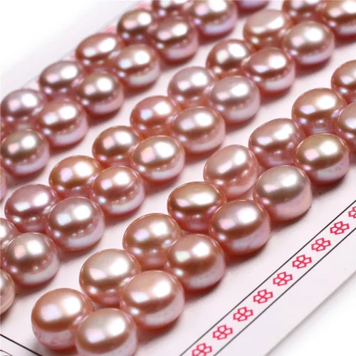 Miniatura 5 de 16 pares de perlas cultivadas de agua dulce de grado AAA para hacer aretes de joyería (negro)