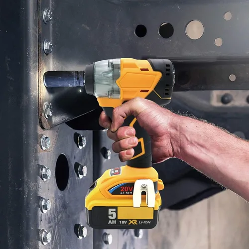 Miniatura 6 de Llave de impacto inalámbrica de 20 V y 1/2 pulgada sin escobillas, par máximo de 350 pies-libras, ajuste de 4 velocidades, inicio y parada