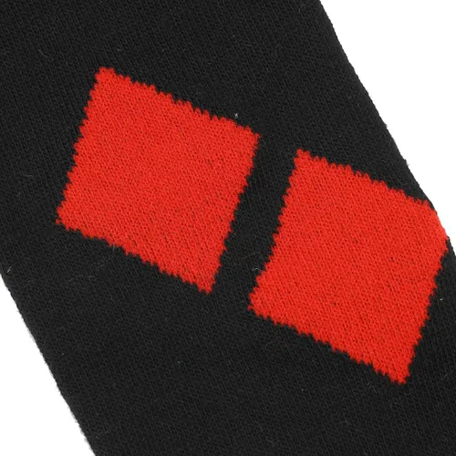 Miniatura 6 de Bioworld Calcetines altos hasta la rodilla Harley Quinn PomPom para mujer, Multi colorido