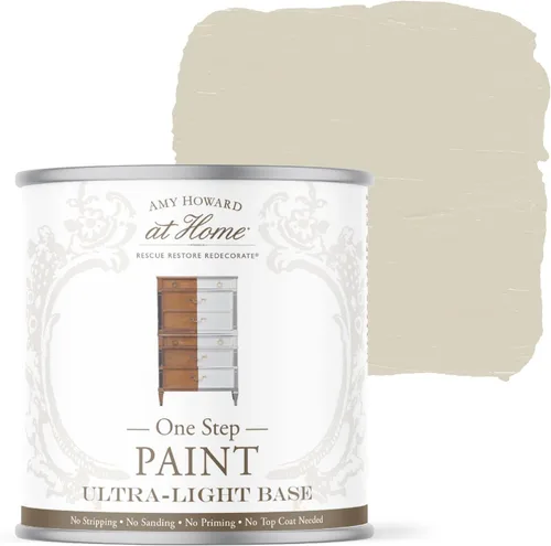 AMY HOWARD AT HOME Pintura de un solo paso a base de tiza para muebles, gabinetes, decoración, acabado y más, sin pelar, lijar o imprimar, base