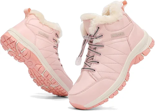Miniatura 3 de Botas de nieve de invierno para mujer, botas de invierno para exteriores, cálidas, impermeables, botines para caminar y antideslizantes