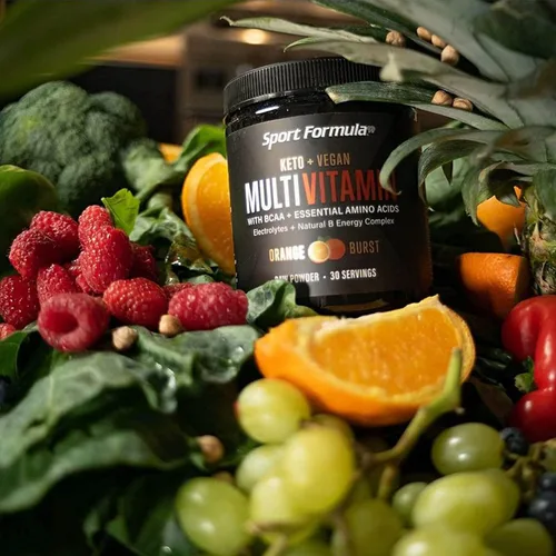 Miniatura 6 de Multivitamínico en polvo – Mezcla de bebida cetogénica para hombres y mujeres, aminoácidos BCAA que no molestan tu estómago – Multivitamínico vegano
