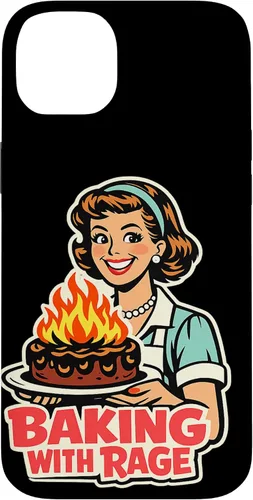 Miniatura 15 de Baking with Rage Retro 1950s Housewife Pop Art Humor Case for iPhone 17
