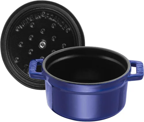 Miniatura 6 de Staub Mini Cocotte redonda de 10 cm, color azul oscuro