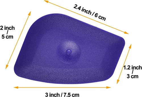 Miniatura 7 de Rascador de plástico pequeño y práctico con borde redondo flexible para el hogar, escobilla universal de limpieza, paquete de 4