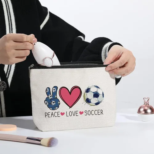 Miniatura 7 de Bolsa de maquillaje kdxpbpz Bolsa de regalos inspiradores para mujeres Regalo de cumpleaños para entrenadora Mejor amiga Hermana Hija Bolsa
