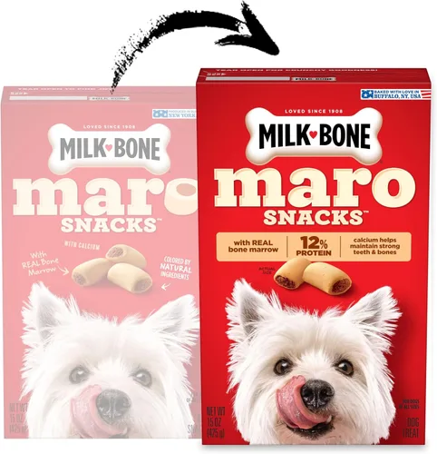 Miniatura 25 de Milk-Bone MaroSnacks Golosinas para perros pequeños con sabor a tocino con médula ósea, 40 onzas (paquete de 2) (el diseño del empaque puede variar)