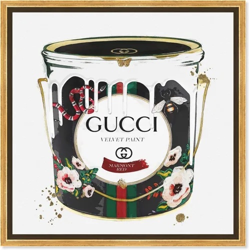 Miniatura 8 de The Oliver Gal Artist Co. Lienzo decorativo para pared con texto en inglés «Velvet Marmont Paint Can» (29768_12x12_CANV_XHD)