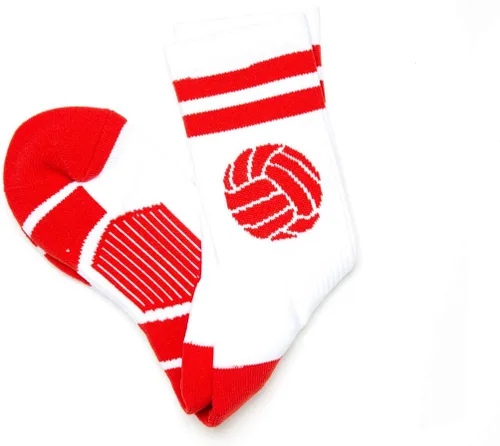 Miniatura 4 de ChalkTalkSPORTS Calcetines de voleibol de alto rendimiento Pelota clásica Jóvenes y adultos Varios colores Calcetines de voleibol a media
