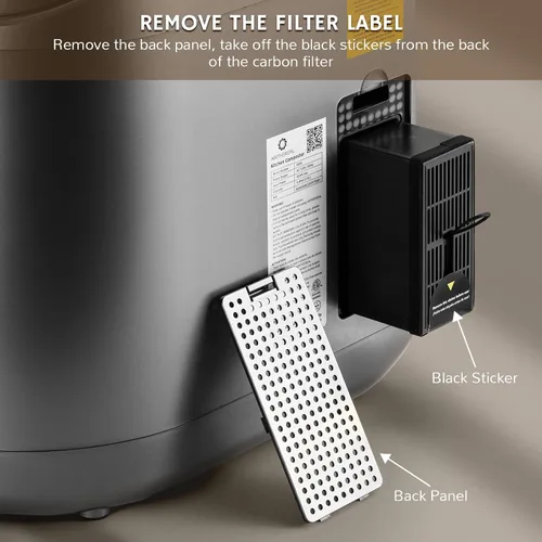 Miniatura 6 de Airthereal Bundle Compostadores eléctricos de cocina Revive 1 gris y 1 blanco, capacidad de 2.5 L con triple cuchilla SHARKSDEN®, convierte