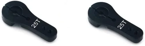 Miniatura 4 de KingVal Reemplazo CNC 25T - Brazo de bocina servo de dirección de metal de 1.378 in, rosca M3, piezas RC compatibles con Futaba/Savox/HL/HSP/HD