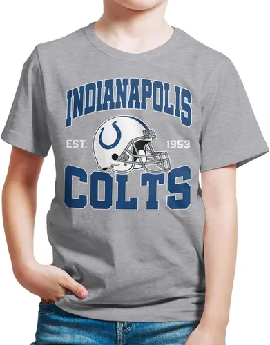 Miniatura 33 de Junk Food Clothing x NFL - Casco de equipo - Camiseta de manga corta para niños y niñas con licencia oficial de la NFL