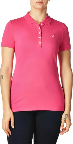 Miniatura 7 de Camiseta de polo Nautica para mujer de manga corta 5 botones transpirable 100 algodón
