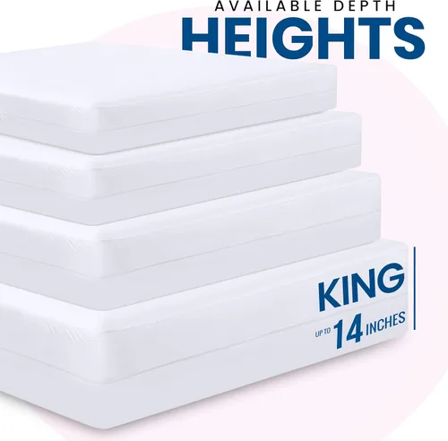 Miniatura 3 de Utopia Bedding Funda de colchón impermeable de alta calidad, protector de colchón King con cremallera, 14 pulgadas de profundidad, a prueba