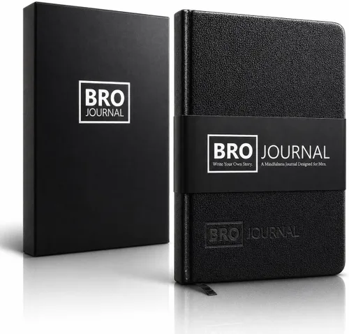 Bro Journal: Diario guiado de gratitud, atención plena y superación personal de 12 semanas para hombres | Indicaciones diarias únicas, actividades y