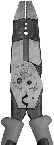 Miniatura 4 de Klein Tools Alicates multiherramienta J215-8CR, fabricados en Estados Unidos, herramienta híbrida multipropósito/crimpadora, pelacables, corte