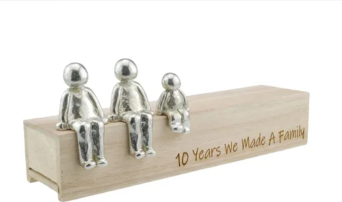 Idea para el 10º aniversario – 10 años hicimos una familia 100% – Elige tu regalo de combinación familiar (1 niño)