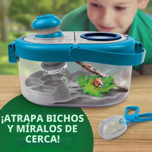 Miniatura 2 de Kit para atrapar insectos National Geographic para niños - Hábitat de insectos para niños con visor magnificado, atrapainsectos, pinzas y guía