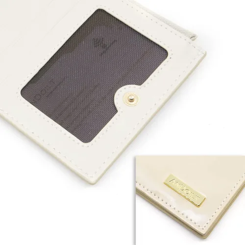 Miniatura 5 de ANDOILT - Cartera de cuero genuino para mujer con bloqueo RFID para tarjeta de crédito con cremallera