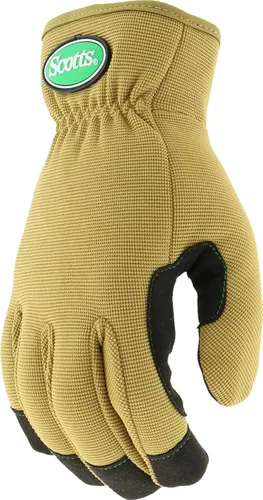 Miniatura 3 de Scotts Guante de trabajo de palma de cuero sintético de alta destreza para hombre, tecnologías de pantalla táctil, sillín reforzado para el pulgar