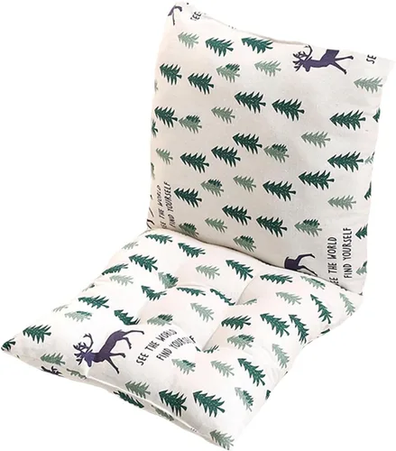 Miniatura 30 de Cojín para silla de respaldo alto, cojines y cojines de silla de alta calidad, cojín de respaldo y asiento con lazos para patio, jardín, oficina