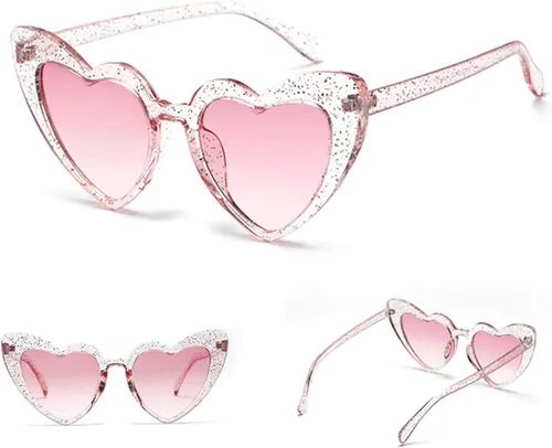 Miniatura 4 de boqopod Clout Heart Shaped Sunglasses Goggles Vintage Cat Eye Mod Style Retro Kurt Cobain Glasses