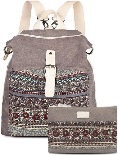 Mochila casual y moderna para mujeres, ligera, con correas para los hombros, ideal como bolsa de viaje o mochila para el uso diario