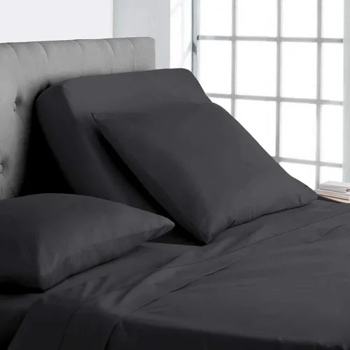 Miniatura 7 de Online Bedding Linen Flex Top - Cama tamaño Queen, 800 hilos, algodón egipcio de 18 pulgadas, sábanas divididas de bolsillo profundo para dormir