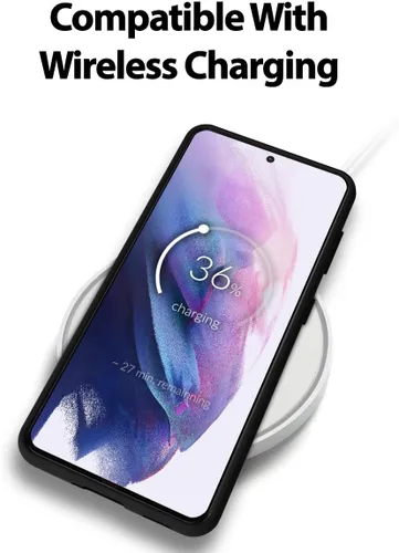 Miniatura 2 de GOOSPERY Funda de silicona líquida compatible con Samsung Galaxy S21, suave al tacto, protección de cuerpo completo, a prueba de golpes, con forro