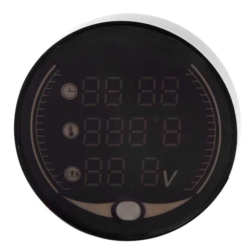 Miniatura 7 de KIMISS Termómetro electrónico 3 en 1 para motocicleta, voltímetro digital, reloj de tiempo, medidor de temperatura