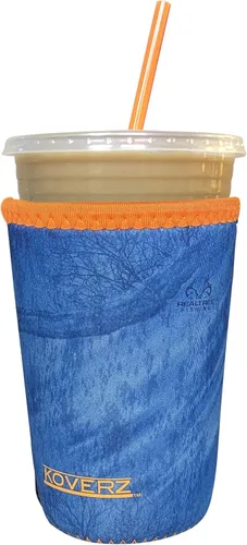Miniatura 64 de Funda Koverz para café helado, funda aislante de neopreno para taza, se ajusta a una taza de café de 32 Oz., lavable y reutilizable, accesorios