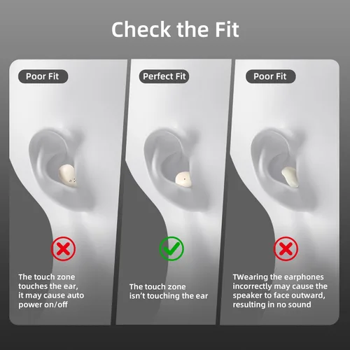 Miniatura 2 de Sleep Earbuds for Side Sleepers,Mini Invisible Wireless Earbuds for Small Ear Canals,Bluetooth 5.4,40H Battery, Noise Blocking,Waterproof,LED Power
