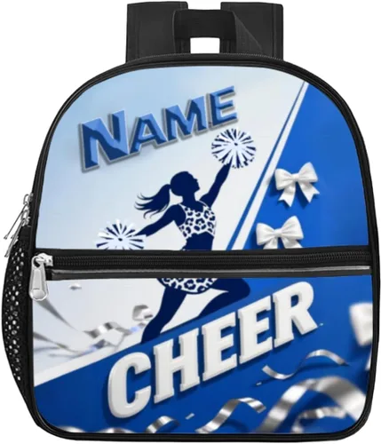 Miniatura 21 de Mochila transparente personalizada para niñas, mochila escolar de porristas de 12 x 6 x 12 pulgadas para mujeres, niños, adolescentes Azul