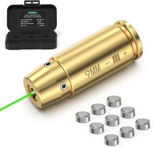 Miniatura 11 de Feyachi Bore Sight 9MM/223 5.56/12GA Punto Rojo Laser Zeroing Bore Sighter Pistola Laser Boresighter con 3 Juegos Latón