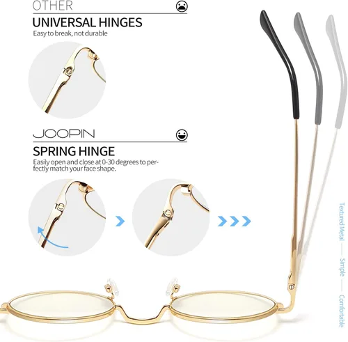 Miniatura 4 de Gafas de sol Joopin polarizadas, estilo Lennon, redondas, gafas de sol estilo hippy redondas para mujer y hombre