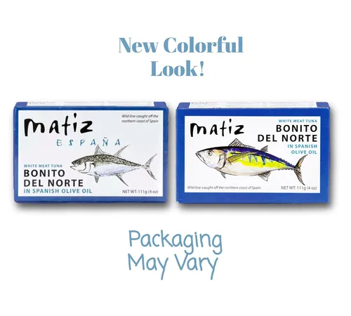 Miniatura 6 de Matiz Bonito Del Norte, 4 onzas, Atún de Carne Blanca en Aceite de Oliva (5 Latas)