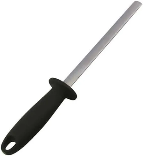 Varilla de acero para afilar cuchillos de diamante de 5 pulgadas, afilador de cuchillas de diamante de cocina profesional, acero Honer para afilar