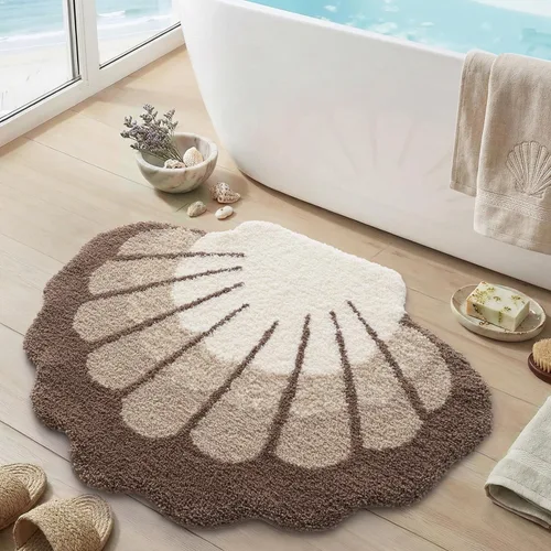 Miniatura 20 de DEXI Leaf - Alfombras de baño Monstera, 23.5 x 31.5 pulgadas, suaves, esponjosas y lindas con parte trasera antideslizante, alfombra de baño lavable
