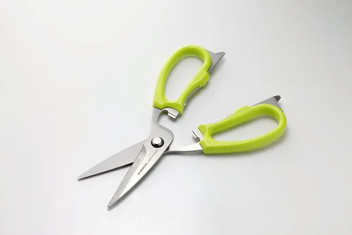 Miniatura 3 de Green Bell G-2006 - Tijeras de cocina de acero inoxidable, color verde forro polar verde con licencia oficial de star wars silent one crew.