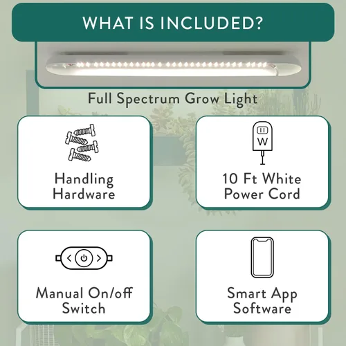 Miniatura 3 de Modern Sprout Smart Landscape Growframe - Soporte para plantas montado en la pared con luz LED de cultivo - Control inteligente por aplicación