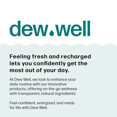 Miniatura 8 de Dew Well Toallitas desodorantes – Desodorante de viaje para llevar – Toallitas corporales con aromas de menta fresca, rosa y pepino para mujer
